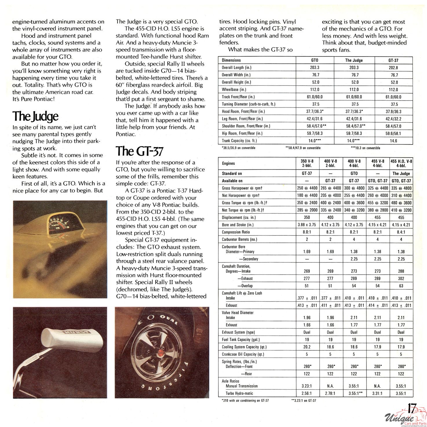 1971 Pontiac Performance Cars Brochure Page 7